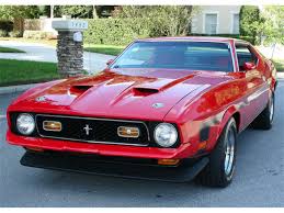 Image result for Bright Red 1972 Mustang