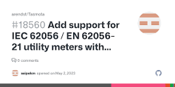 Add support for IEC 62056 / EN 62056-21 utility meters with ...