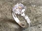 Engagement Ring, 4 Carat Diamond, Created Diamond, Proposal Ring ...