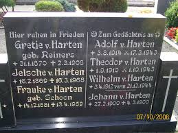 Grab von Johann Harten, v. (26.02.1900-04.03.1900), Friedhof ...