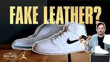 Air Jordan 1 - (CUT IN HALF) - Leather Review of AJ 1 Mid White [I ...