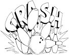 Bowling coloring page