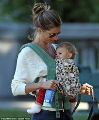 Image result for Ergo Baby Carrier Gisele Bundchen and Benjamin Brady