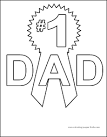 Fathers Day coloring page