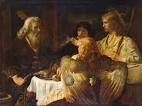 Abraham-and-the-Three-Angels 1630s-1640s Painting by Rembrandt ...