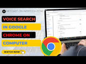 Turn on Voice Search in Google Chrome on Computer|Voice Search Not ...
