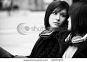 girl looking in mirror image