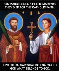 Image result for Saints Marcellinus and Peter