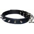Spike Studded Leather Dog Collar
