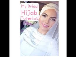 My Bridal Hijab Tutorial - YouTube