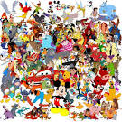 Disney Characters - Walt Disney 50 Animated Motion Pictures Photo ...