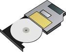 Slim Cd Drive clip art - vector clip art online, royalty free ...