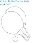 Table Tennis coloring page