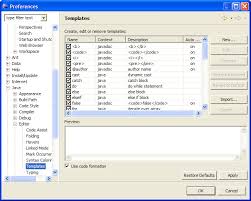 Image result for eclipse preference dialog