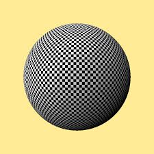 Image result for sphere checkered plane raytrace