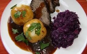 Image result for sauerbraten semmelknödel