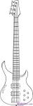 Bass Guitar coloring page