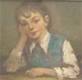 Jan Mehl. Portrét chlapce. Olej na plátně, fixované na lepenku, ... - 1s