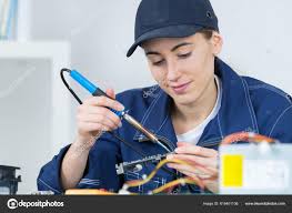 Image result for woman soldering