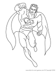 Superman coloring page