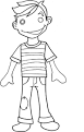 Boy coloring page