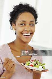 Image result for women eating salad and smiling