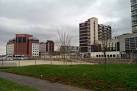 Jurys Inn hotel is the red-brick building at the far left. - via Daymix