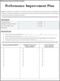 Performance Improvement Plan - Free Letter \u0026amp; Resume Samples - Performance-Improvement-Plan-Template