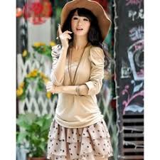 Baju Dress Murah Dan Cantik Ala Korea KP 9220 E Apricot | Grosir ...