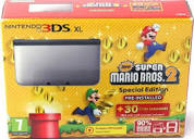 Nintendo 3DS XL New Super Mario Bros 2 Silver Bundle ...