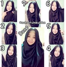 Cara Mudah Memakai Jilbab Modern Pashmina Bahan