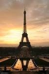 Photo Paris : la tour eiffel au coucher du soleil