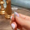 Lucy Diamond Engagement Ring -14K White Gold, Hidden Halo, 3.5 ...