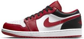 Amazon.com | Nike Men's Jordan 1 Shoe, Black/White/Red, 10.5 ...
