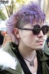 Alice Black Designer's Purple Hair, Hiro Parka & Cool Alice Black Jewelry - TK-2011-11-22-004-003-Harajuku