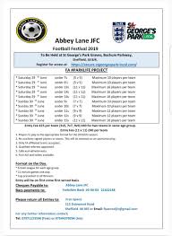 Image result for Abbey Lane Junior Football Club
