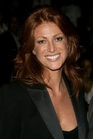 Actress Angie Everhart attend the Bill Blass show during Olympus.