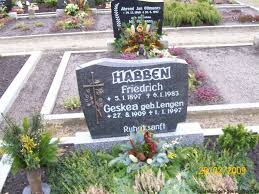 Grab von Friedrich Habben (05.01.1897-06.01.1983), Friedhof Akelsbarg