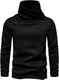 Image result for Мужская толстовка neck button black