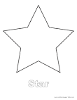 Star coloring page