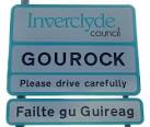 Dual language town sign on the - via Daymix
