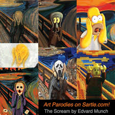 Image result for "the scream" parody