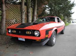 Image result for Bright Red 1972 Mustang