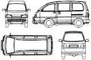 CAR blueprints - 2004 Perodua Rusa Minivan blueprint