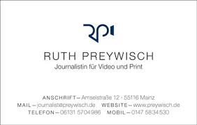 Ruth Preywisch - Journalist : Tina Ackermann