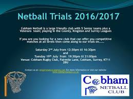 Image result for Cobham Netball Club