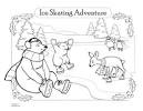 Ice Skating coloring page