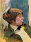 Study for Profile of a Woman in a Bow Tie - Pierre Bonnard - study-for-profile-of-a-woman-in-a-bow-tie