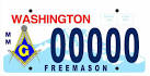 WA Masonic License Plate