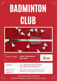 Image result for Saints Badminton Club